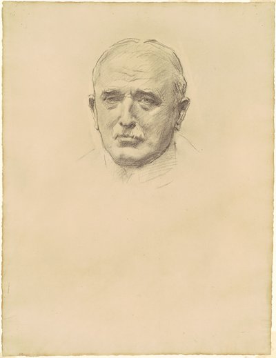 Studie von Feldmarschall John French für Generaloffiziere des Ersten Weltkriegs von John Singer Sargent