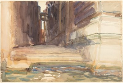 Die Calle della Rosa mit dem Monte di Pietà, Venedig von John Singer Sargent
