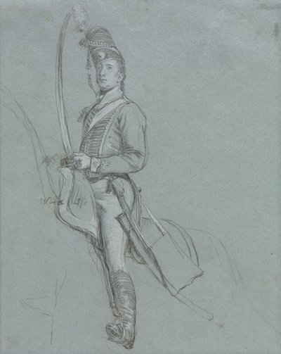 Ein Husarenoffizier zu Pferd von John Singleton Copley