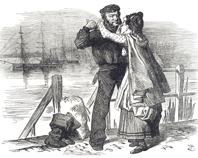 Ehrung eines Seemanns für Samuel Plimsoll für seine Arbeit als Abgeordneter von Derby zur Regulierung der Beladung und Seetüchtigkeit von Handelsschiffen von John Tenniel