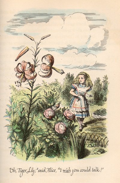 Alice im Wunderland & Durch den Spiegel, von Lewis Carroll, illustriert von John Tenniel von John Tenniel