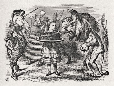 Alice der Löwe und von John Tenniel