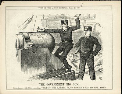 Illustration von John Tenniel (1820-1914) in Punch von John Tenniel