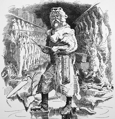 Mr. Punchs Ansicht über die zukünftige Bedeutung der Kühlung von John Tenniel