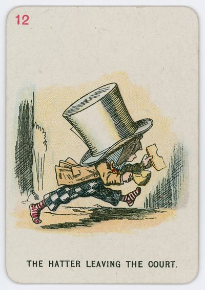 Der Hutmacher verlässt das Gericht von John Tenniel