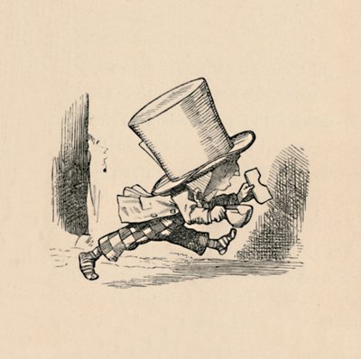 Der verrückte Hutmacher, im Kapitel Die Torten, 1889 von John Tenniel