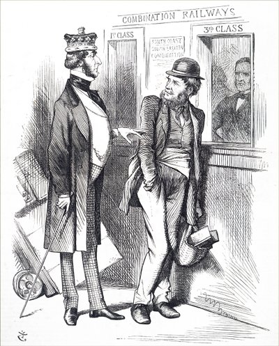 Die steigenden Bahnpreise von John Tenniel