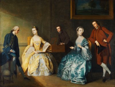 Gruppenporträt der Familie Chambers von John Thomas Seton