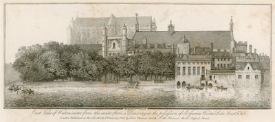 Ostansicht von Westminster vom Wasser aus von John Thomas Smith