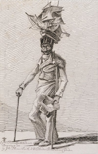 Joseph Johnson, aus Etchings of Remarkable Beggars, Itinerant Traders and Other Persons..., 1815 von John Thomas after Smith