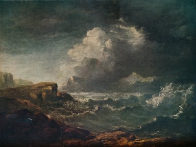 Sturm auf einem schottischen Loch, 19. Jahrhundert, 1917 von John Thomson