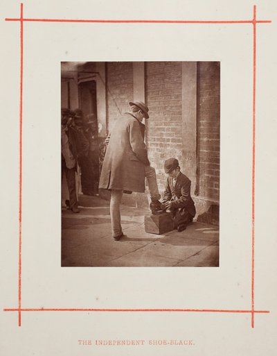 Der unabhängige Schuhputzer, 1877 von John Thomson