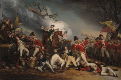 Der Tod von General Mercer in der Schlacht von Princeton, 3. Januar 1777 von John Trumbull