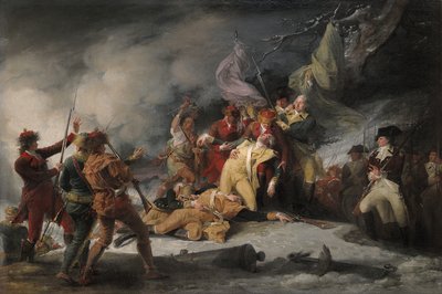 Der Tod von General Montgomery beim Angriff auf Quebec, 31. Dezember 1775, 1786 von John Trumbull
