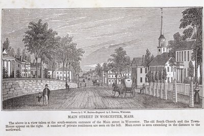 Hauptstraße in Worcester, aus 