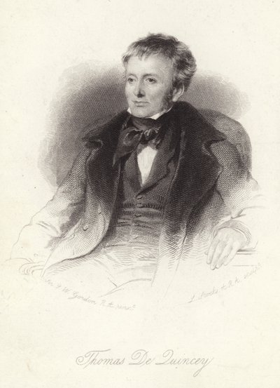 Thomas de Quincey, englischer Autor von John Watson Gordon