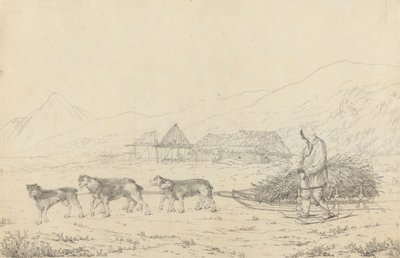 Die Narta oder Schlitten für Lasten in Kamtschatka von John Webber
