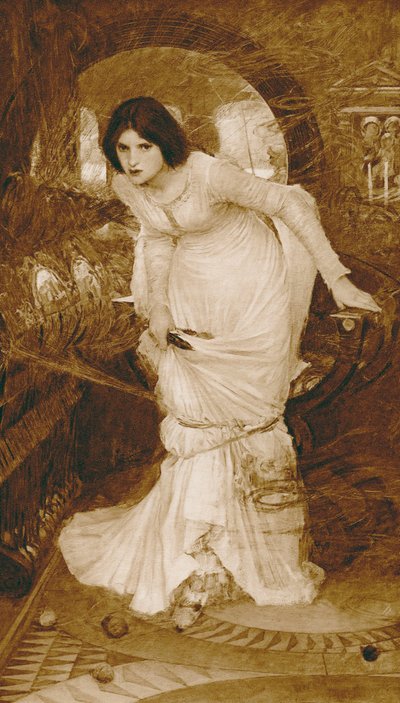 Die Dame von Shalott von John William (after) Waterhouse