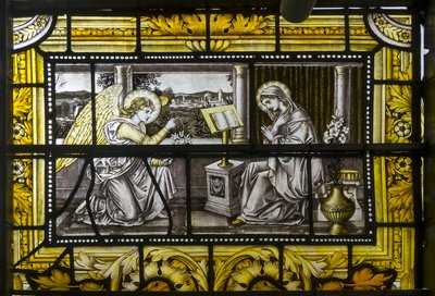 Oxford, Trinity College, James Powell & Sons, John William Brown, Die Verkündigung, 1885 von John William Brown