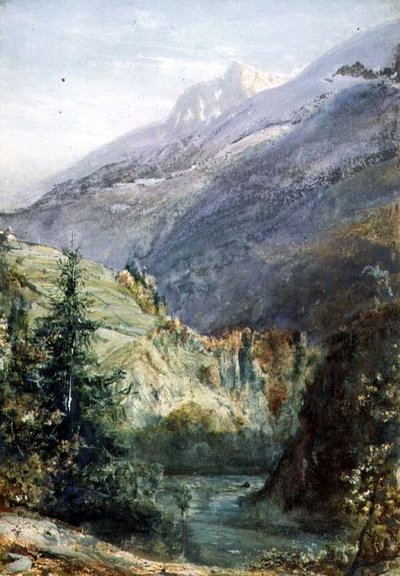 Auf der Straße von Sepey, Schweiz von John William Inchbold