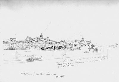 Hexham von der Eisenbahn, 1835 von John Wilson Carmichael