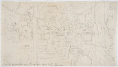 Der Offiziersmesse H.M.S. Caesar von John Wilson Carmichael