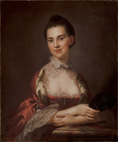 Porträt von Anne Gibbes, Mrs. Edward Thomas, 1767 von John Wollaston