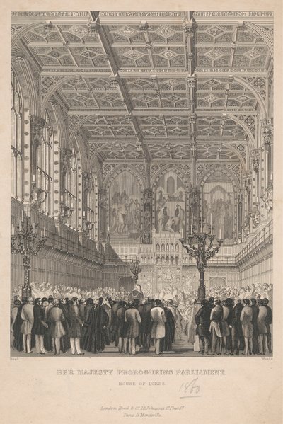 Ihre Majestät prorogiert das Parlament - House of Lords von John Woods