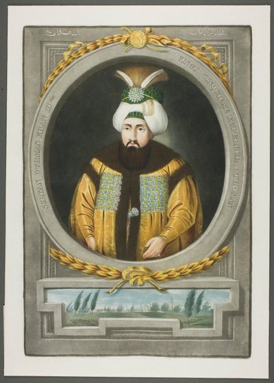Othman Kahn III, aus Porträts der Kaiser der Türkei von John Young