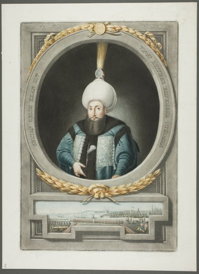 Selim Kahn III, aus Porträts der Kaiser der Türkei von John Young