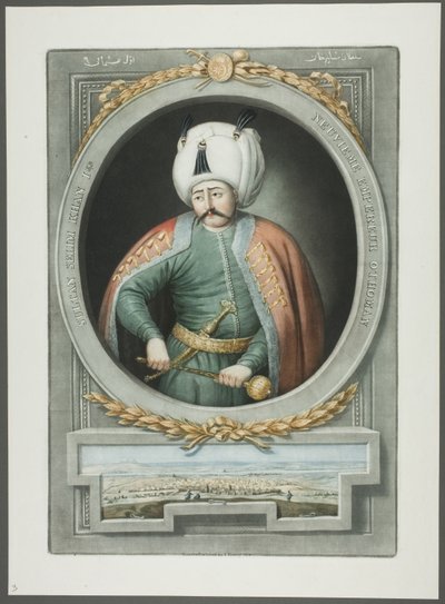 Selim Kahn I, aus Porträts der Kaiser der Türkei von John Young