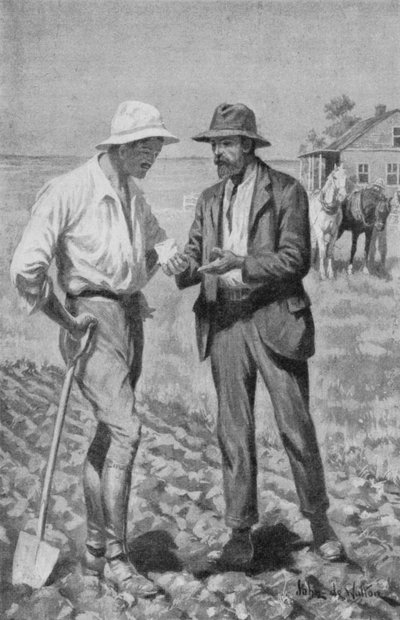 Dr. Charles Saunders hält in seiner Hand den ersten Marquis-Weizen von John de Walton