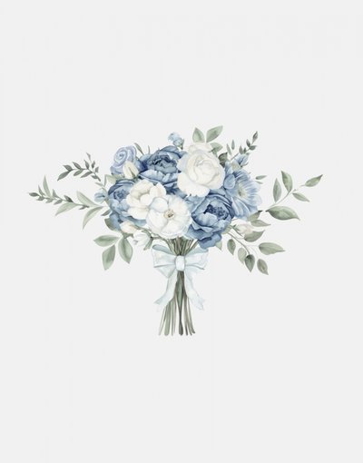 Sanfter Blauer Blumenstrauß von Jolly and Dash