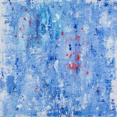 Lebendiges Blaues Abstrakt von Jonas Weikel