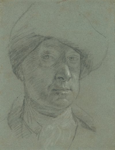 Selbstporträt mit Stoffhut von Jonathan Richardson the Elder