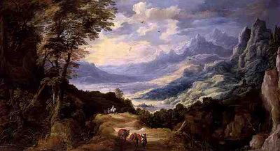 Landschaft mit Reisenden von Joos or Josse de The Younger Momper