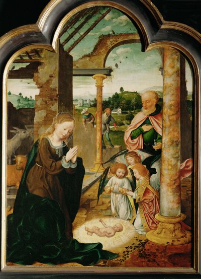 Die Geburt Christi von Joos van Cleve