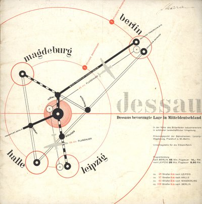 Dessau: auf dem Boden alter Kultur, 1931 von Joost Schmidt