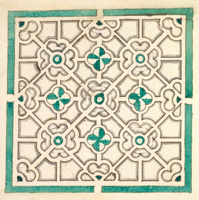 Layout für einen Garten mit blumenförmigen Blumenbeeten, 17. Jahrhundert von Jorg Rurfinger