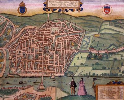 Karte von Rouen, aus 