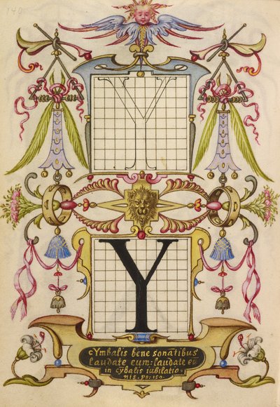 Ungarisch - Anleitung zum Erstellen des Buchstabens Y - Google Art Project von Joris Hoefnagel