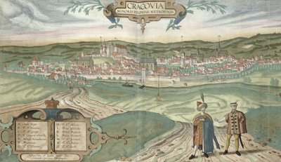 Karte von Krakau, aus 