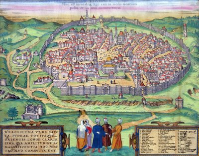 Karte von Jerusalem, aus 