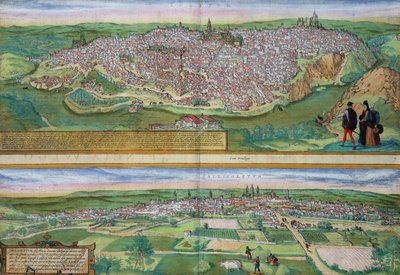 Karte von Toledo und Valladolid, aus 