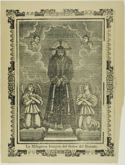 Das wunderbare Bildnis des Herrn der Rettung von José Guadalupe Posada