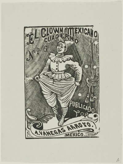 Mexikanischer Clown, Nr. 6 von José Guadalupe Posada