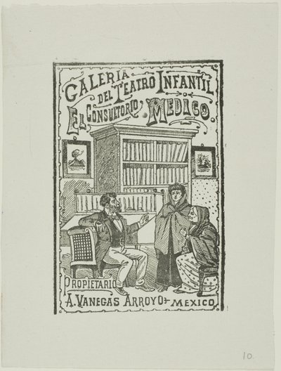Das Sprechzimmer des Arztes von José Guadalupe Posada