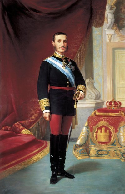 Porträt von Alfonso XII (1857-1885) von José María Galván y Candela