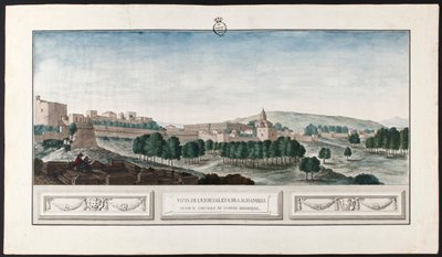 Ansicht der Alhambra in Granada von José de Hermosilla