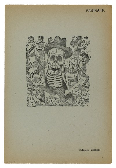 Calavera criminal von José Guadalupe Posada